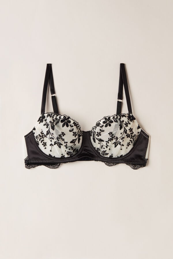 Intimssimi Delicate Love Daniela Balconette Bra μαυρα | ZGRMJ21456