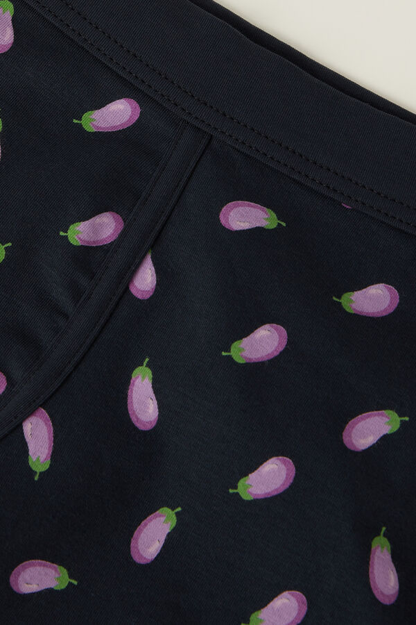 Intimssimi Eggplant Boxers in Stretch Supima® βαμβακερα μπλε | LGRTR28240