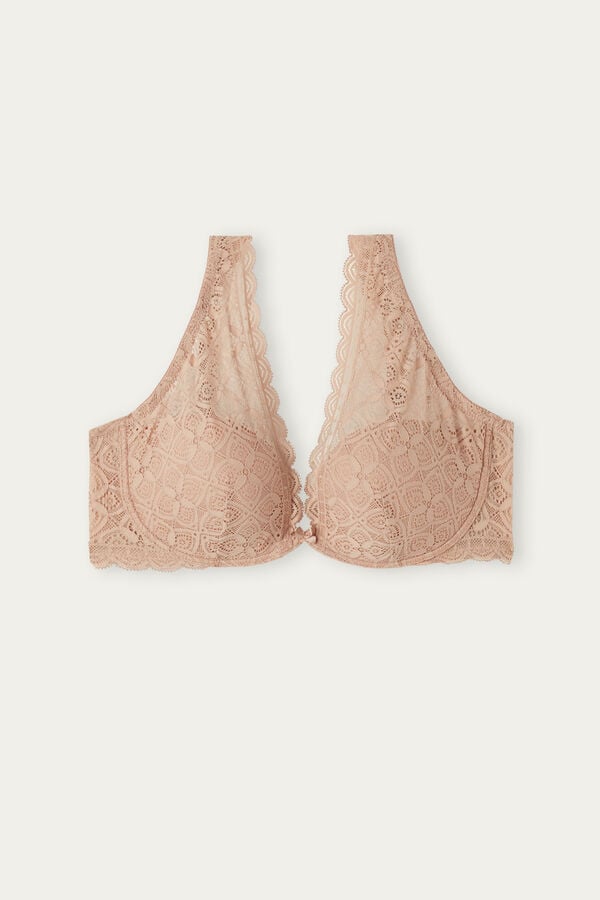 Intimssimi Elena Balconette Bra in δαντελα Natural | GGRUC36179