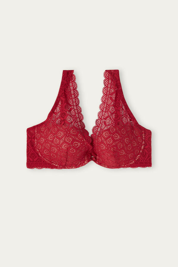 Intimssimi Elena Balconette Bra in δαντελα κοκκινα | GRCVG18419