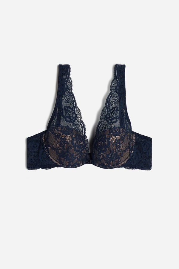 Intimssimi Elena δαντελα Balconette Bra μπλε | TGRWZ23845