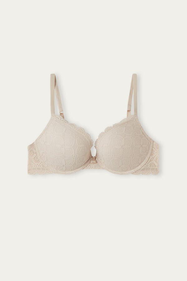 Intimssimi Elettra Super Push-up Bra in δαντελα Natural | DGRVO95254