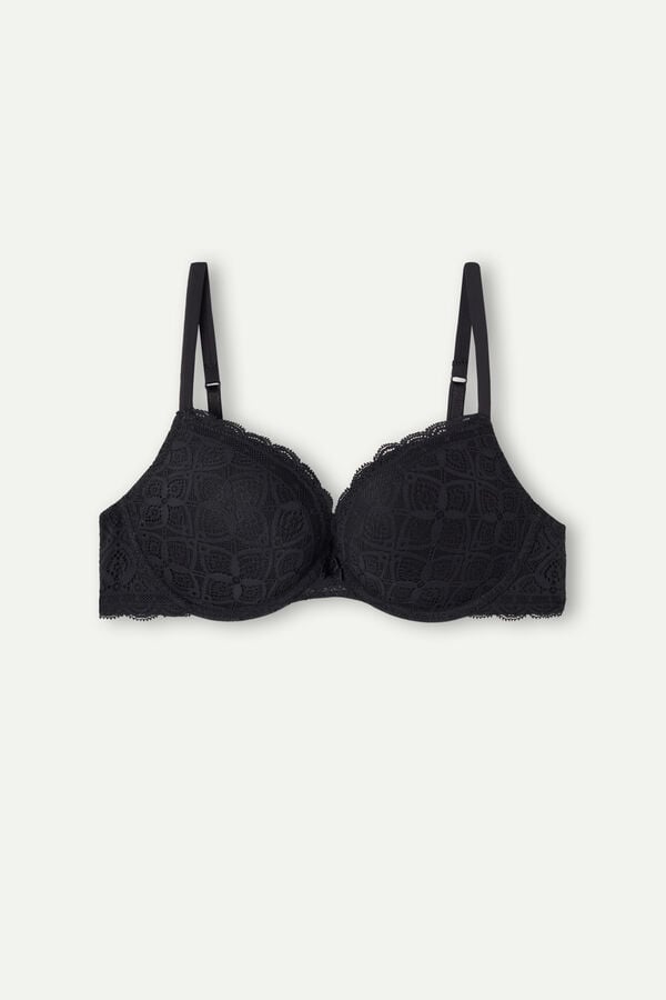 Intimssimi Elettra Super Push-up Bra in δαντελα μαυρα | GRJBT24040