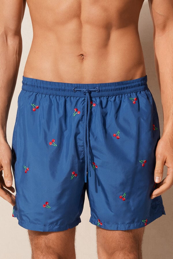 Intimssimi Embroidered Cherry Swim Trunks μπλε | PGRER25336