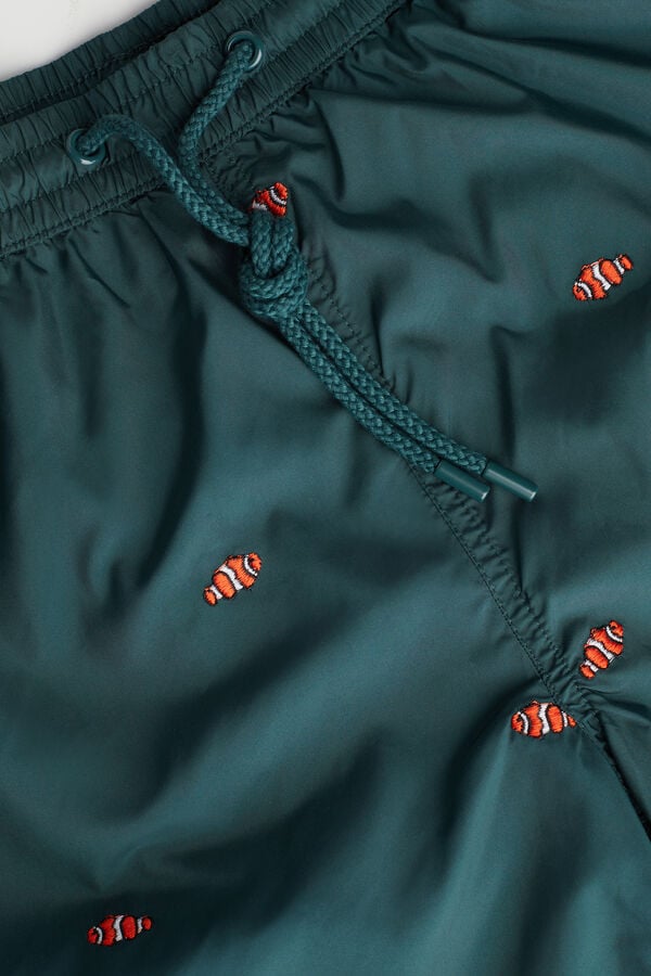 Intimssimi Embroidered Clownfish Swim Trunks πρασινο | LGRTR16711