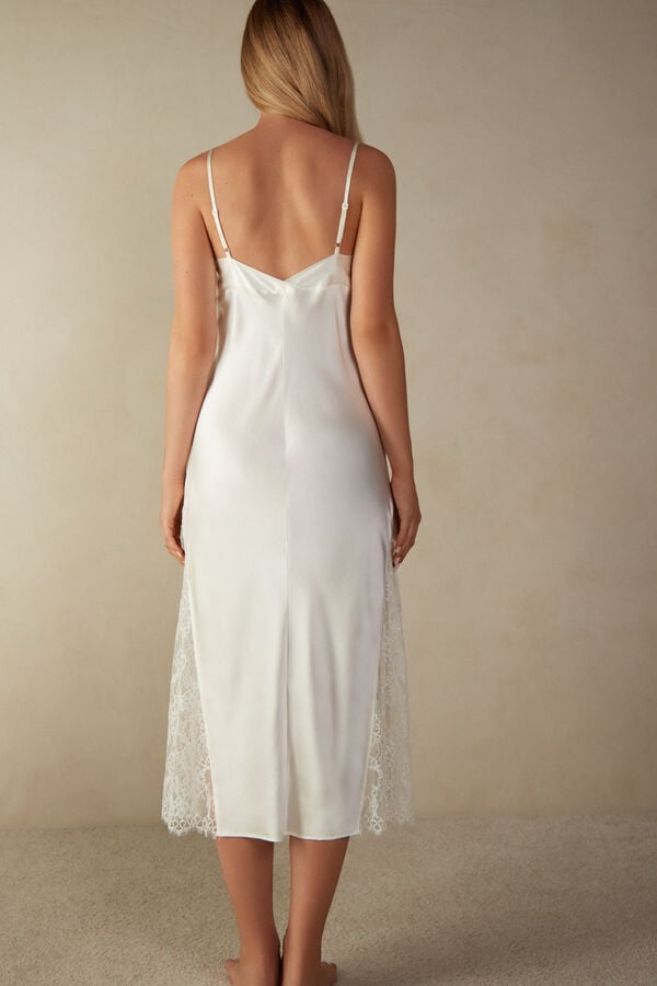 Intimssimi Eternal Love Silk Long Slip Ivory | GGREC94999