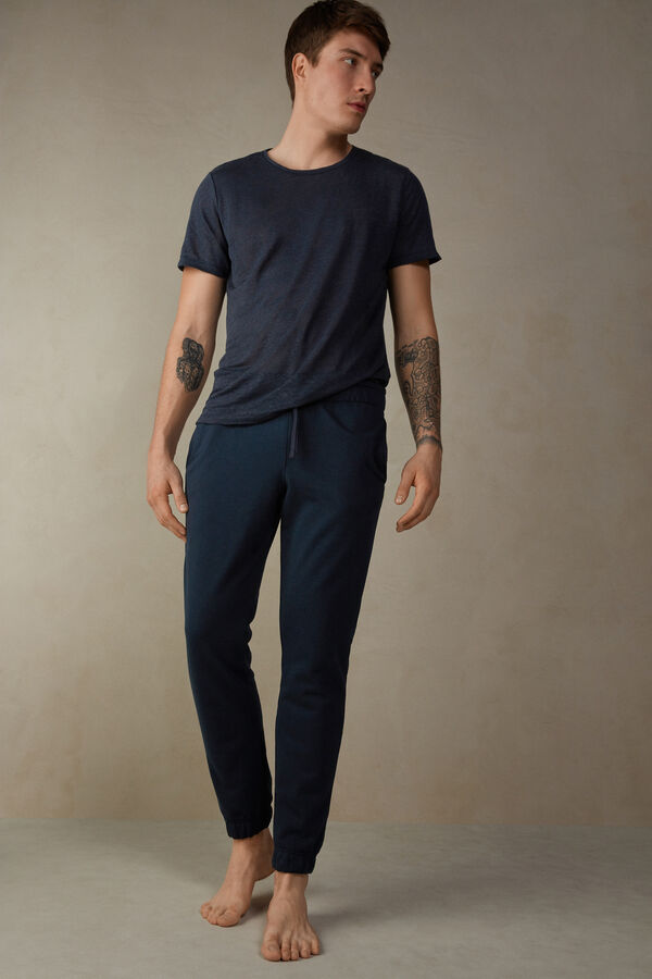 Intimssimi Full Length ελαφρια Sweatpants μπλε | GRXBR21156