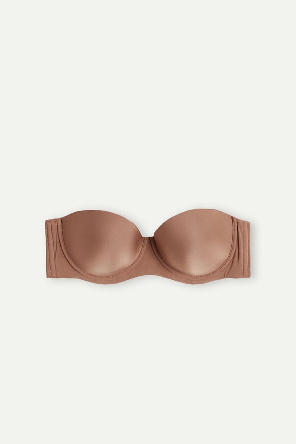 Intimssimi Giada Microfiber Bandeau Bra Natural | GRICD66919