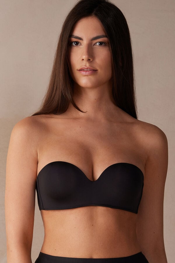 Intimssimi Gioia Bandeau Bra in Ultralight Microfiber μαυρα | XGRBH32765