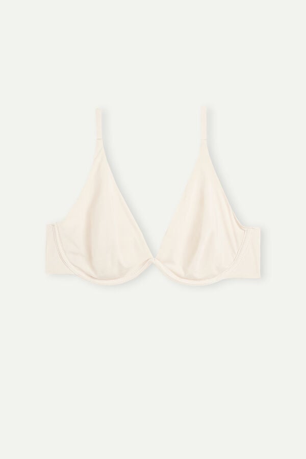 Intimssimi Giulia Balconette Bra in Ultralight Microfiber Natural | BGRSD67200