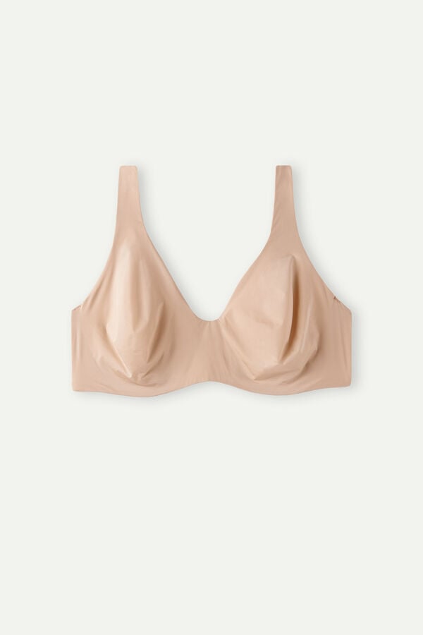 Intimssimi Greta Balconette Bra in Ultralight Microfiber Natural | GRNEJ41340