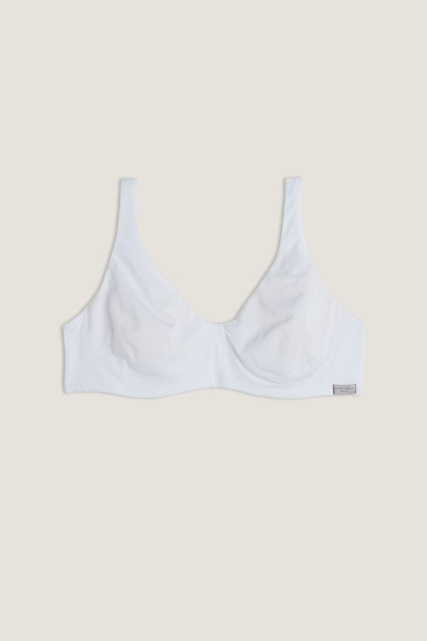 Intimssimi Greta Balconette Bra in βαμβακερα ασπρα | MGRFT16093