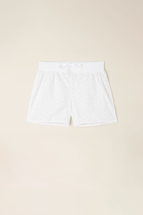 Intimssimi Hello Sunshine Sangallo δαντελα Shorts ασπρα | TGRPQ59104