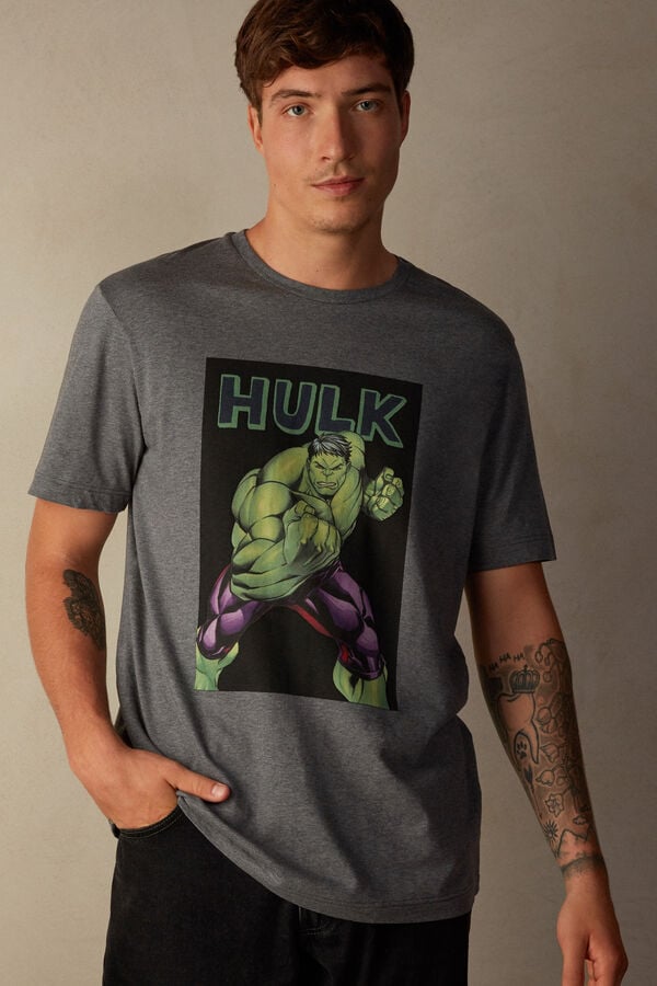 Intimssimi Hulk Print T-shirt σκούρο γκρι | GRCIF36180