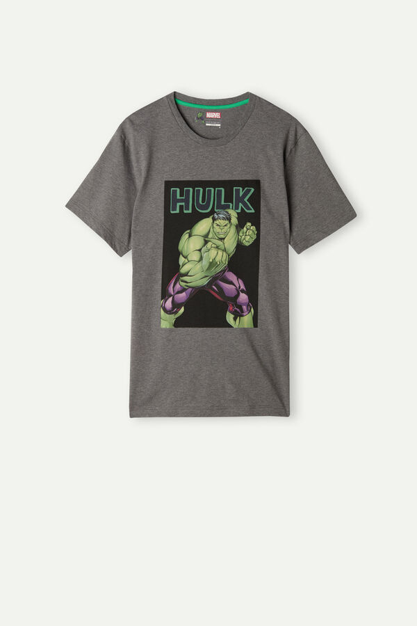 Intimssimi Hulk Print T-shirt σκούρο γκρι | GRNEJ98735