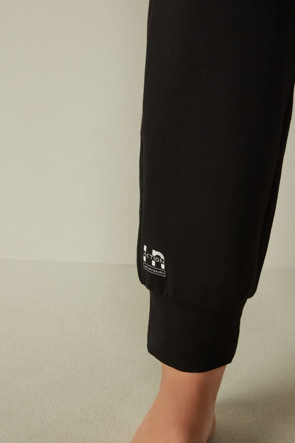 Intimssimi In Action Plush Jogger Pants μαυρα | PGRER68531