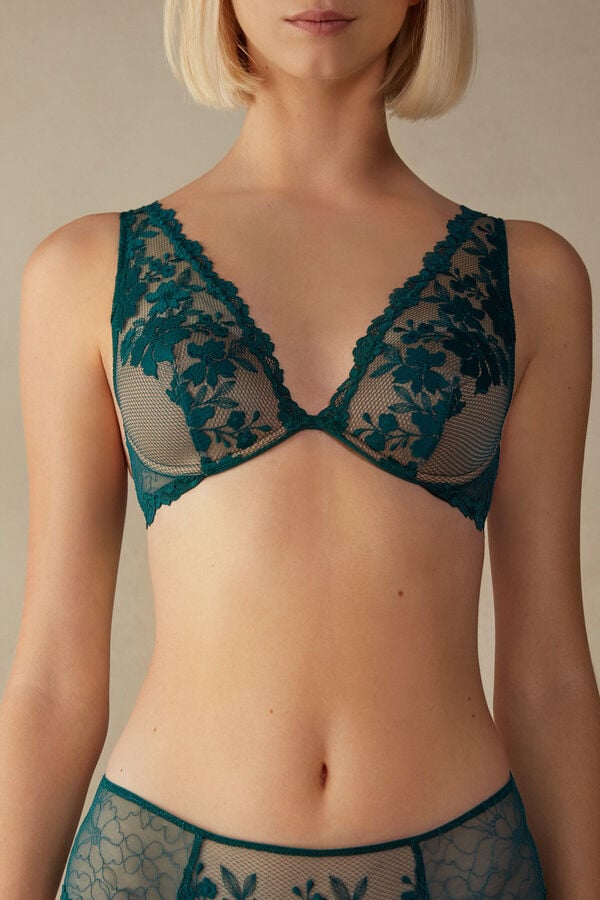 Intimssimi In Full Bloom Elena Balconette Bra πρασινο | GRXBR55779