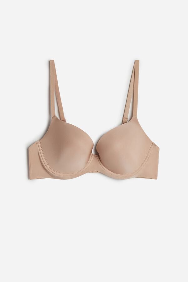 Intimssimi Irina Microfiber Balconette Bra Natural | GRDFL14254