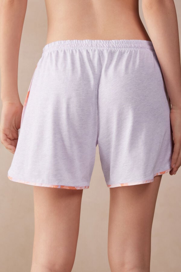 Intimssimi Iris and Apricot Supima® Ultrafresh βαμβακερα Shorts Violet | XGRGW30951