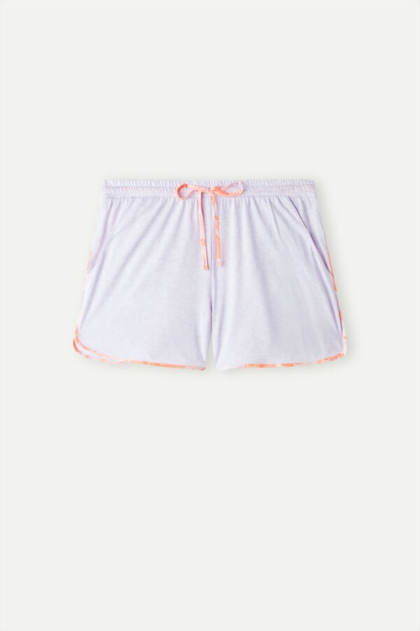 Intimssimi Iris and Apricot Supima® Ultrafresh βαμβακερα Shorts Violet | XGRGW30951