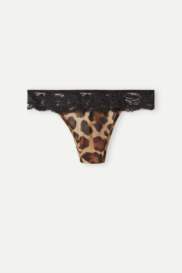 Intimssimi Lady Animalier Στρινγκ καφε | UGRND11074