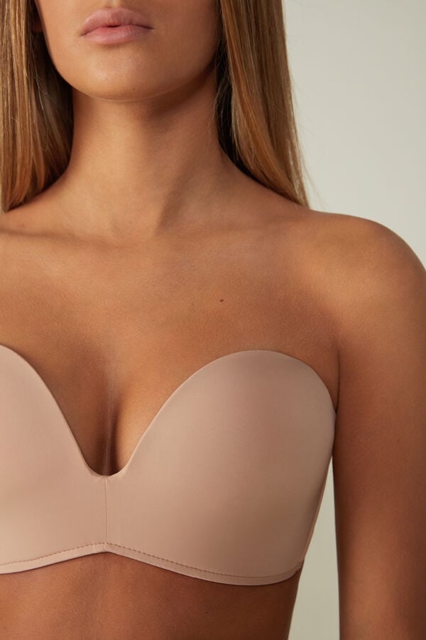 Intimssimi Laura Microfiber Bandeau Bra Natural | EGRVG66564