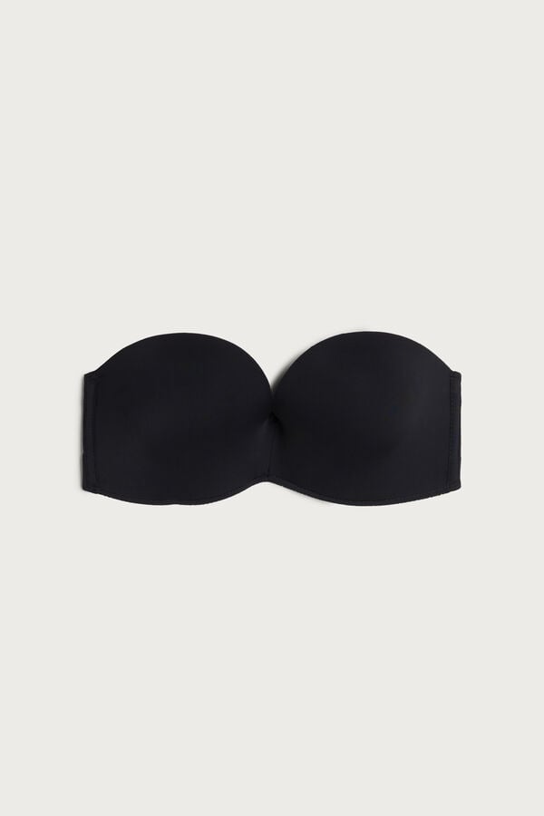 Intimssimi Laura Microfiber Bandeau Bra μαυρα | GRXBR17429