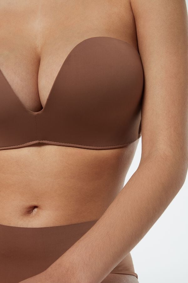 Intimssimi Laura Microfiber Bandeau Bra Natural | UGRND25354