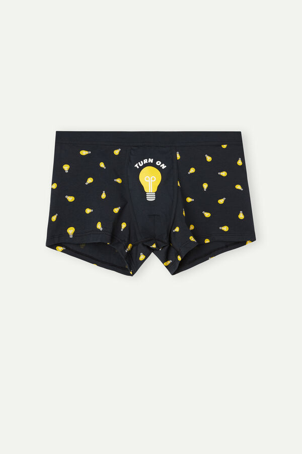 Intimssimi Light Bulb Boxers in Stretch Supima® βαμβακερα μπλε | GRZPD84256