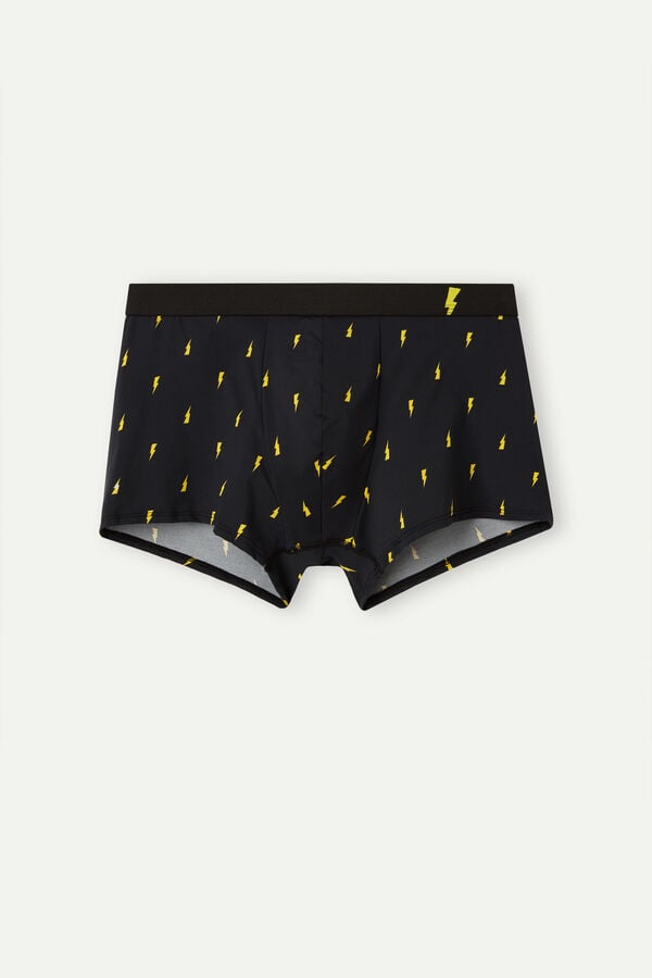 Intimssimi Lightning Bolt Boxers in Microfiber μαυρα | SGRNY96928