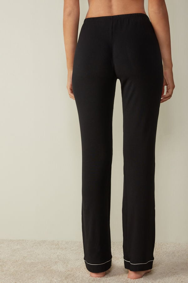 Intimssimi Long Micromodal Trousers μαυρα | GGRUC56308