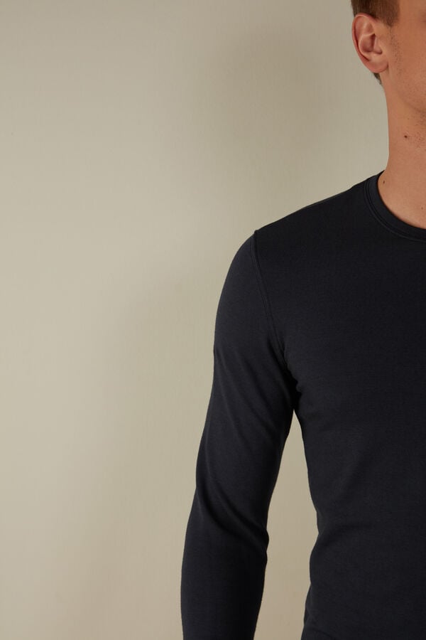 Intimssimi Long-Sleeve Modal-Cashmere Top μαυρα | GRCIF91547