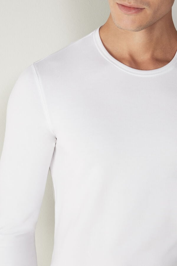 Intimssimi Long-Sleeve Modal-Cashmere Top ασπρα | MGRFT91994