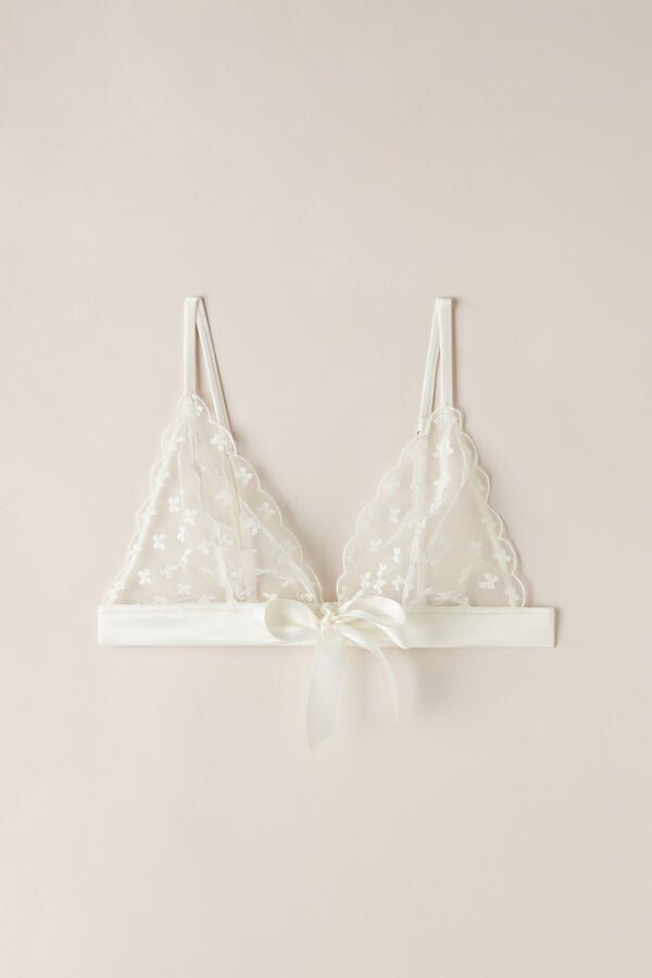 Intimssimi Love Cadeau Triangle Bra ασπρα | GGREC45267