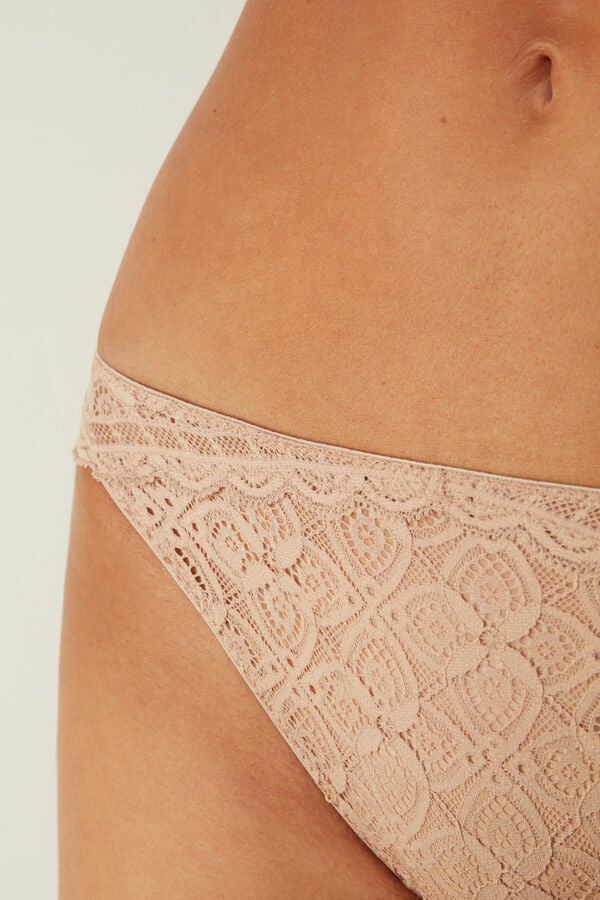 Intimssimi Low Rise δαντελα Panties Natural | XGRBH45748