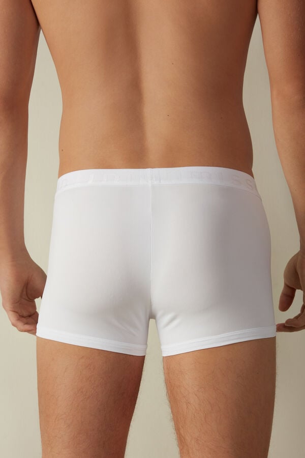 Intimssimi Microfiber Logo Boxer Shorts ασπρα | GRJZR81324