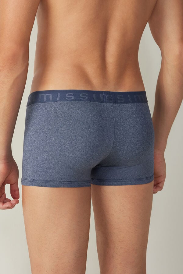 Intimssimi Microfiber Logo Boxer Shorts μπλε | GRNZX25613