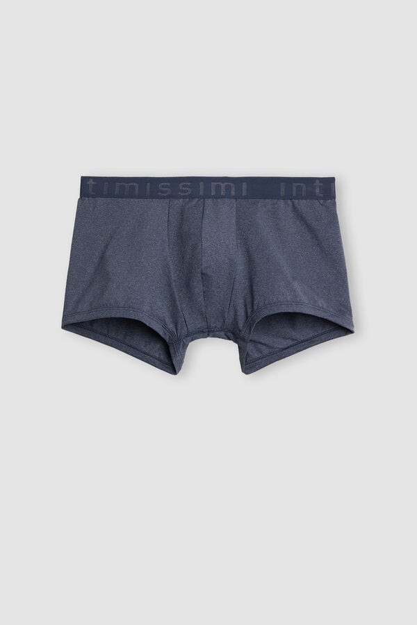 Intimssimi Microfiber Logo Boxer Shorts μπλε | GRNZX25613