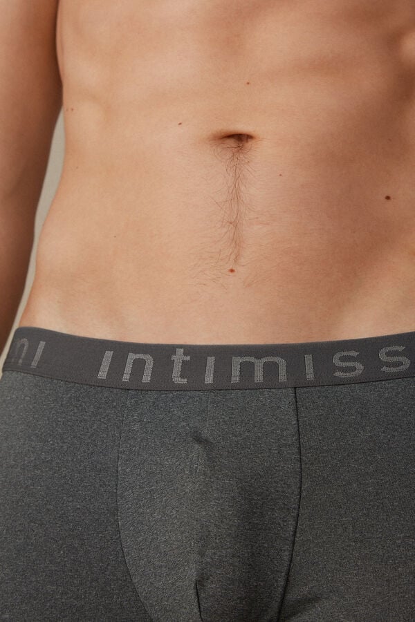 Intimssimi Microfiber Logo Boxer Shorts σκούρο γκρι | YGRGT58520