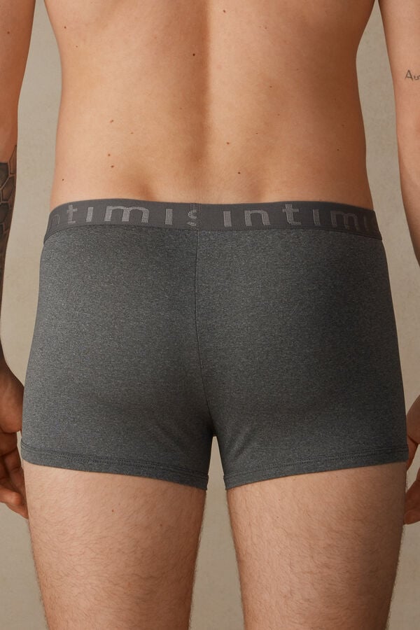 Intimssimi Microfiber Logo Boxer Shorts σκούρο γκρι | YGRGT58520