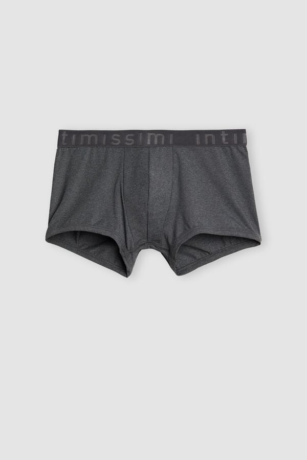 Intimssimi Microfiber Logo Boxer Shorts σκούρο γκρι | YGRGT58520