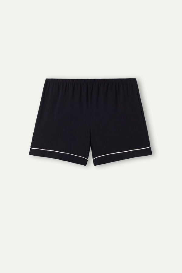 Intimssimi Modal Shorts with Contrast Trim μαυρα | GRNZX38700