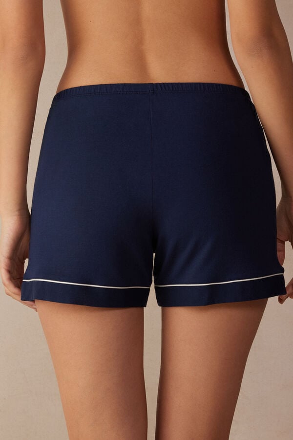 Intimssimi Modal Shorts with Contrast Trim μπλε | MGRHR51604