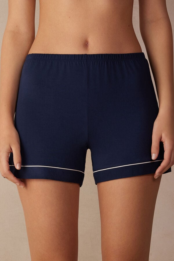 Intimssimi Modal Shorts with Contrast Trim μπλε | MGRHR51604