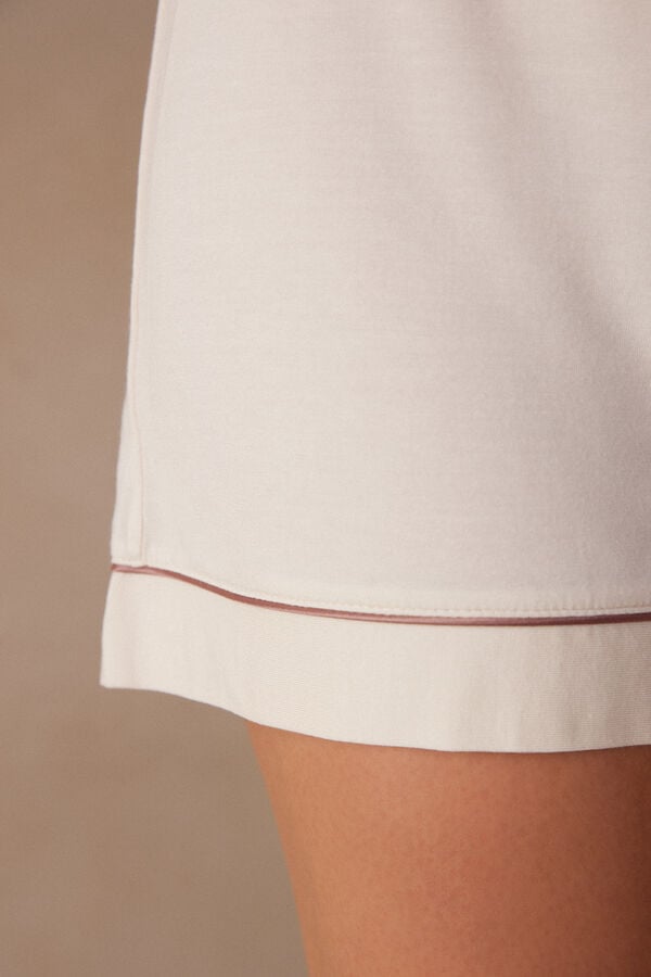 Intimssimi Modal Shorts with Contrast Trim Natural | MGRHR74932