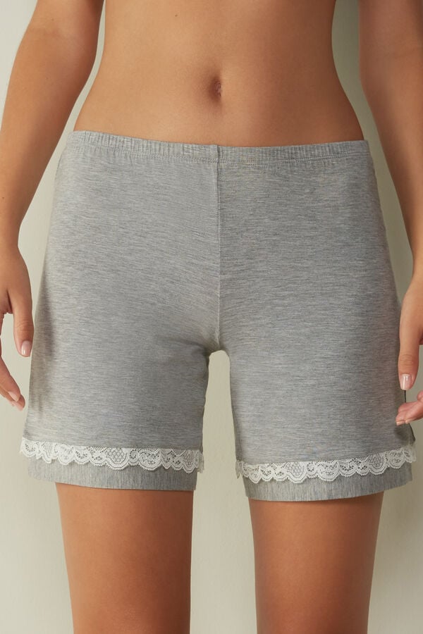 Intimssimi Modal Shorts with δαντελα Details γκρι | GRIIZ72359