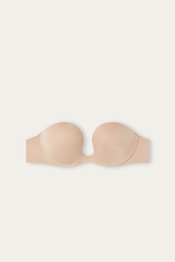 Intimssimi Monica Bandeau Bra in Ultralight Microfiber Natural | GGREC98631