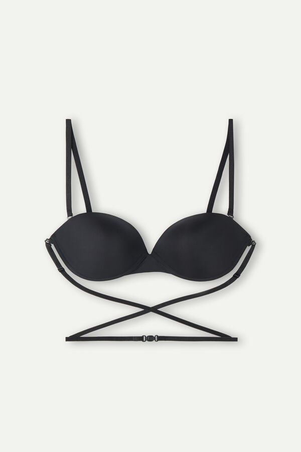 Intimssimi Multi-functional Anna Balconette Bra in Ultralight Microfiber μαυρα | BGRSO54922