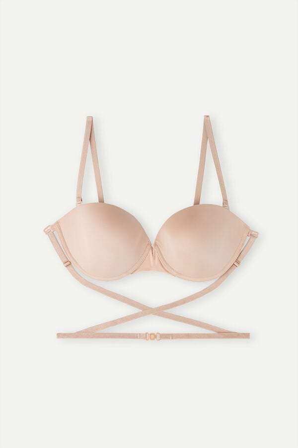 Intimssimi Multi-functional Anna Balconette Bra in Ultralight Microfiber Natural | PGRQX67003