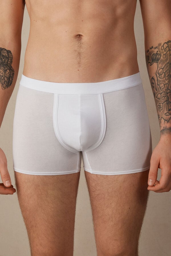 Intimssimi Natural Fresh Supima® βαμβακερα Boxers ασπρα | GRNZX91705